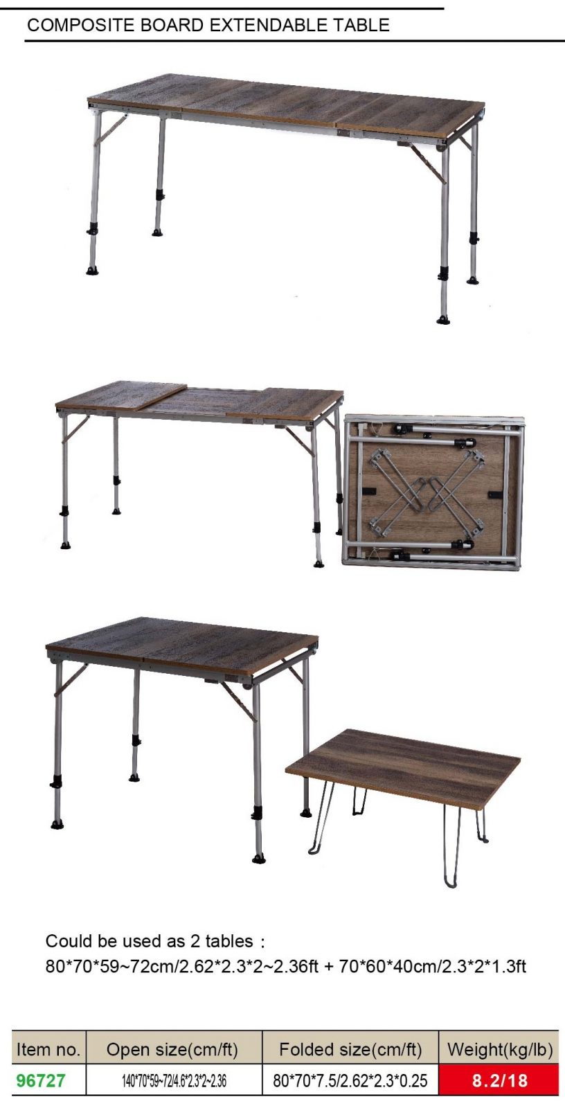 96727 Extendable table